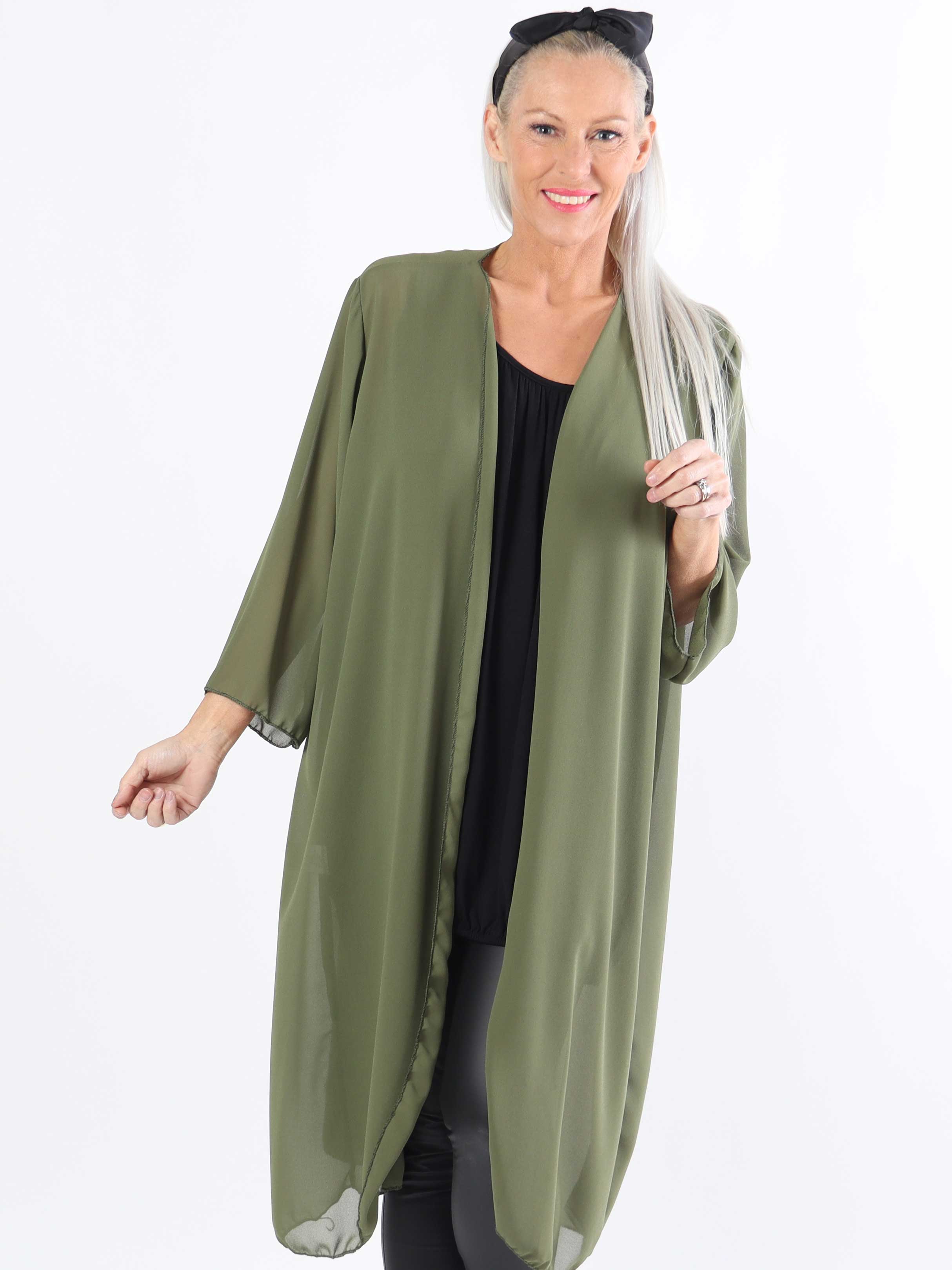 Christina - Let semitransparent plus size cardigan